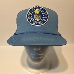 US Air Force Vintage Retired Trucker Hat